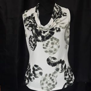 MARC NEW YORK Cowl Drape Neck Blouse Tunic Top